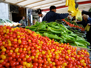 Tomatoes at the Bastille Market, Paris