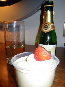 Birthday Champagne, Strawberries and Cream